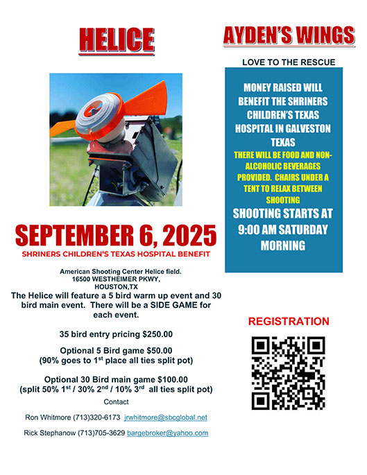Shriner's Hospital Helice Event Sept. 6, 2025